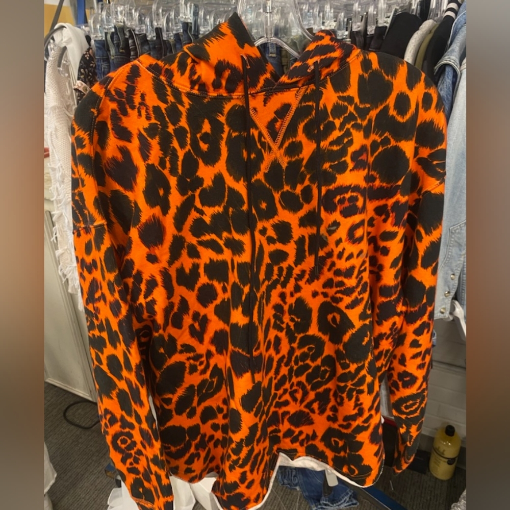 R13 NWT $695 leopard hoodie